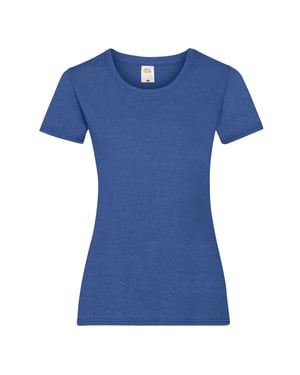 Fruit of the Loom Dames/Dames Valueweight T-Shirt (Retro Heather Royal)