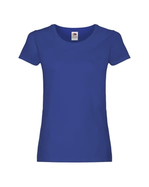 Fruit of the Loom Dames/Dames Origineel Katoenen T-Shirt (Koningsblauw)