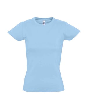 SOLS Dames/Dames Imperial T-shirt (Hemelsblauw)