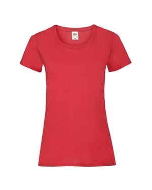 Fruit of the Loom Dames/Dames Valueweight T-Shirt (Rood)