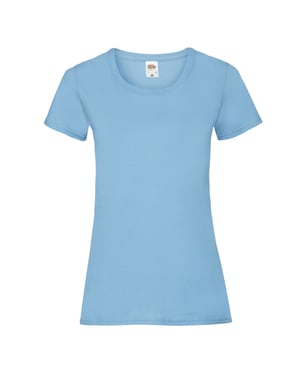 Fruit of the Loom Dames/Dames Valueweight T-Shirt (Hemelsblauw)