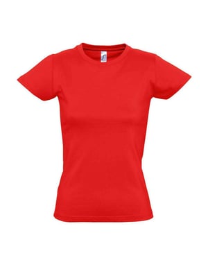 SOLS Dames/Dames Imperial T-shirt (Rood)