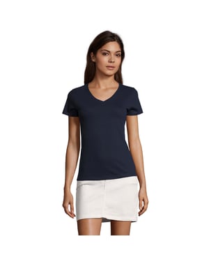 SOLS Dames/Dames Imperial V Hals T-shirt (Franse marine)