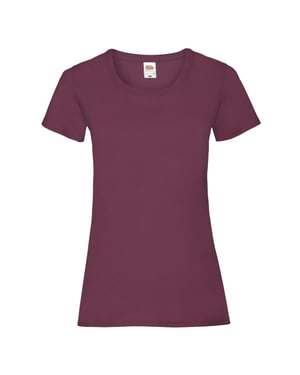Fruit of the Loom Dames/Dames Valueweight T-Shirt (Bourgondië)