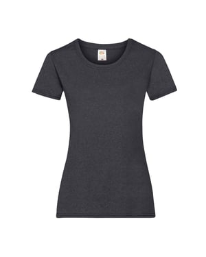 Fruit of the Loom Dames/Dames Valueweight T-Shirt (Donkergrijze heide)