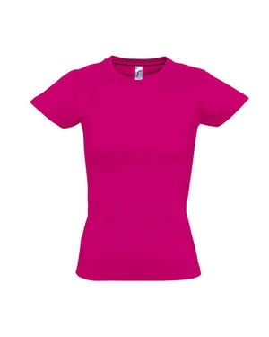 SOLS Dames/Dames Imperial T-shirt (Fuchsia)