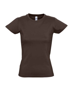 SOLS Dames/Dames Imperial T-shirt (Chocolade)
