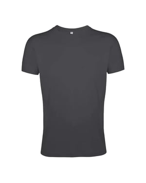 SOLS Unisex Regent Slim T-shirt voor volwassenen (Donkergrijs massief)