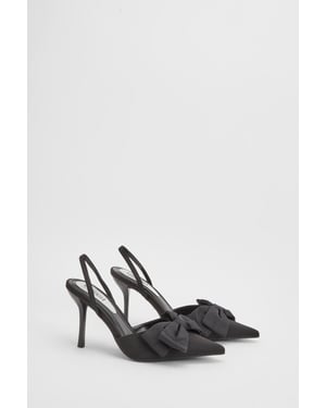 Marianna Bow Detail High Heel Slingback Court Shoes
