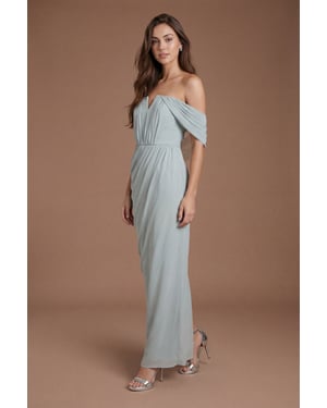 Shawl Back Two In One Contour Collective Bridesmaid Dress