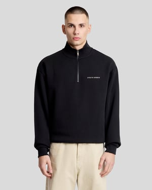 Heavyweight Script 1/4 Zip Sweatshirt