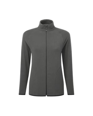 Signature Microfleece Tagless Fleecejack met rits voor dames/dames (Houtskool)