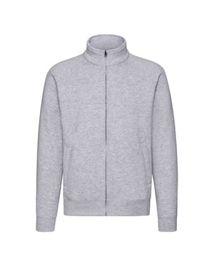 Fruit of the Loom Sweatjack Heren Premium (Heide Grijs)