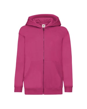 Fruit of the Loom Kinder/Kids Klassiek Jasje met Capuchon (Fuchsia)