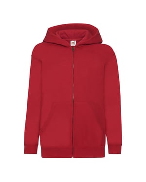 Fruit of the Loom Kinder/Kids Klassiek Jasje met Capuchon (Rood)