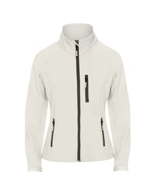 Roly Dames/Dames Antartida Soft Shell Jas (Parelwit)