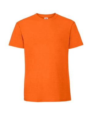 Fruit of the Loom Unisex volwassen iconisch 195 T-shirt (Oranje)