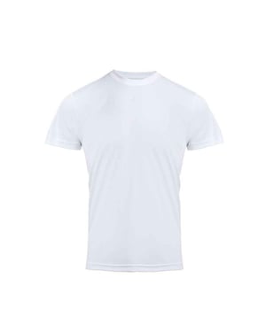 Premier Unisex Coolchecker Mesh rug T-shirt voor chef-koks voor volwassenen (Wit)