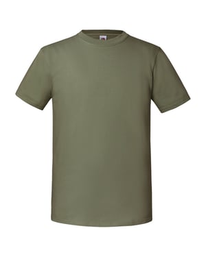 Fruit of the Loom Unisex volwassen iconisch 195 T-shirt (Klassieke Olijf)