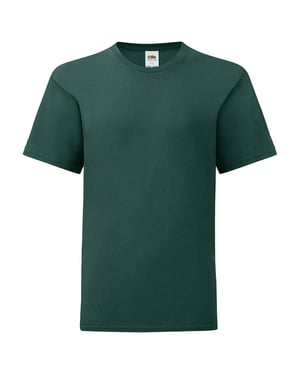 Fruit of the Loom Kinderen/Kinderen Iconisch T-Shirt (Bosgroen)