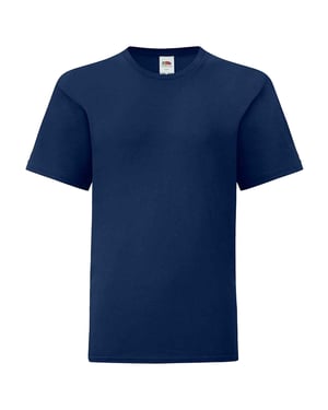 Fruit of the Loom Kinderen/Kinderen Iconisch T-Shirt (Marine)