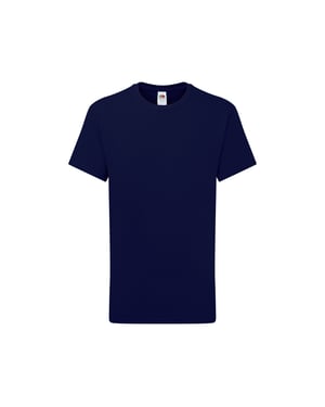 Fruit of the Loom Kinderen/Kinderen Iconic 195 T-Shirt (Deep Navy)
