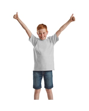 Fruit of the Loom Kinderen/Kinderen Iconisch T-Shirt (Heide Grijs)