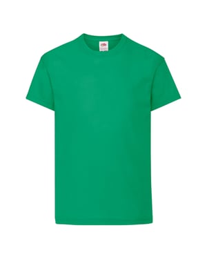 Fruit of the Loom Origineel T-shirt voor kinderen (Kelly Groen)