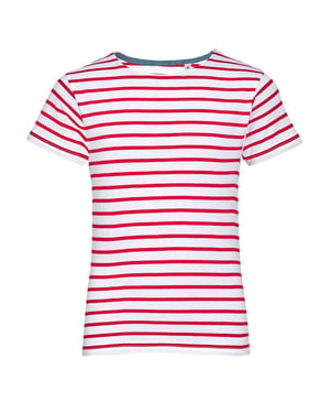 SOLS Kinderen/Kinderen Miles Ronde Hals T-Shirt (Wit/rood)