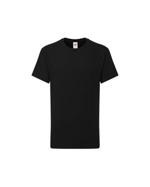 Fruit of the Loom Kinderen/Kinderen Iconic 195 T-Shirt (Zwart)