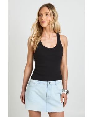 Petite Denim Mini Skirt