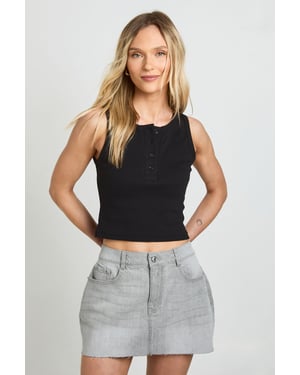 Petite Denim Mini Skirt
