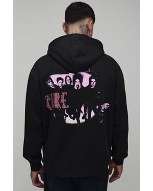 Tall Oversized The Cure License Printed Hoodie