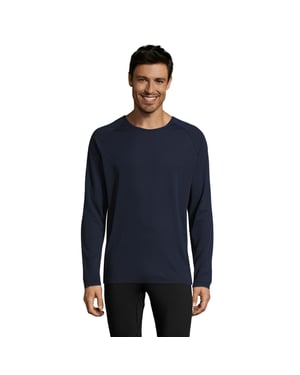 SOLS Heren Sport T-shirt met lange mouwen (Franse marine)