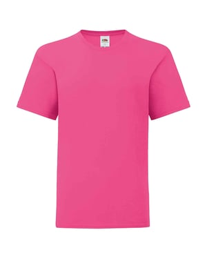 Fruit of the Loom Kinderen/Kinderen Iconisch T-Shirt (Fuchsia)