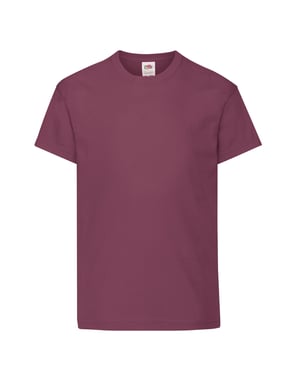 Fruit of the Loom Origineel T-shirt voor kinderen (Bourgondië)