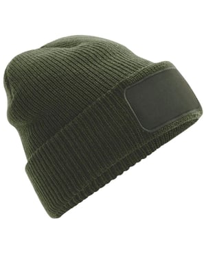 Beechfield Thinsulate Printer Patch muts (Olijfgroen)