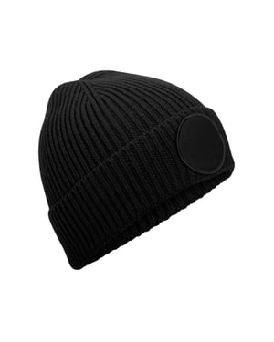 Beechfield Circulaire Patch Beanie (Zwart)
