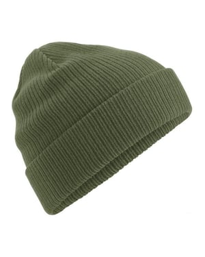 Beechfield Biologische Katoenen Beanie (Olijfgroen)