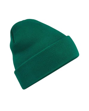 Beechfield Volwassenen van Unisex Originele geboeide Beanie (Fles groen)
