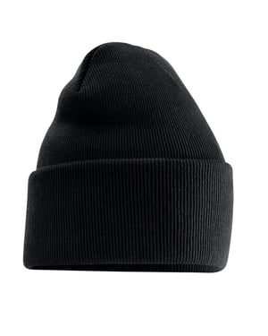 Beechfield Originele diepe muts (Zwart)