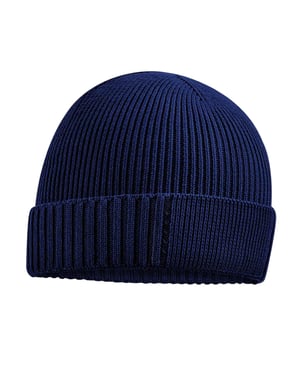 Beechfield Organic Cotton Engineered Patch muts (Marine Oxford)