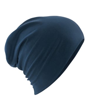 Beechfield Hemsedal Katoenen Slouch Beanie voor Volwassenen (Franse marine)