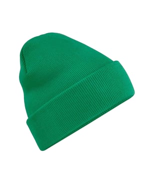 Beechfield Volwassenen van Unisex Originele geboeide Beanie (Kelly Groen)