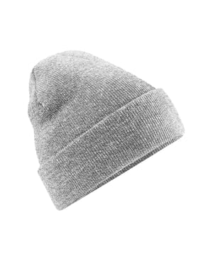 Beechfield Volwassenen van Unisex Originele geboeide Beanie (Heide Grijs)