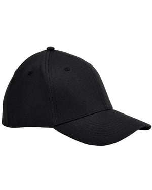 Beechfield EarthAware Organic Cotton Stretch Baseball Cap (Zwart)