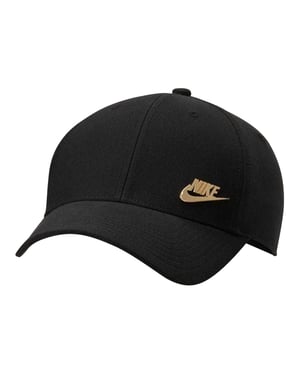 Nike Club Metalen Gestructureerde Baseballpet (Zwart)