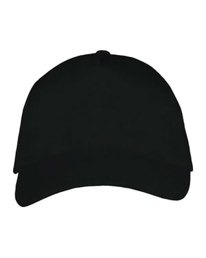 SOLS Long Beach 5 Paneel Baseball Cap (Zwart)