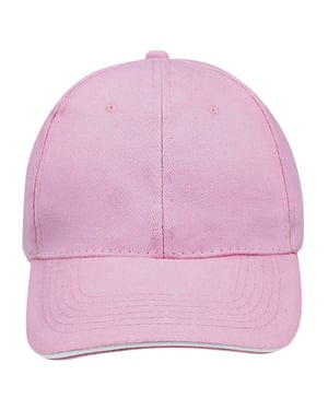 SOLS Buffalo 6 panel baseballpet (Roze)
