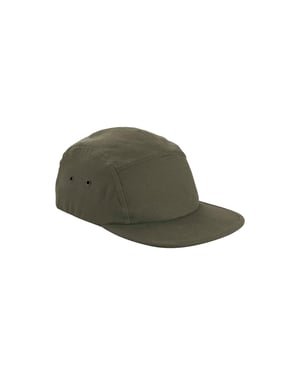 Beechfield Canvas 5-paneel baseballpet voor volwassenen (Olijf)